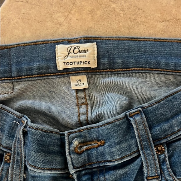 J. Crew Blue Skinny Jeans Classic Tapered Fit - Picture 2 of 2